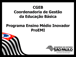 CGEB Coordenadoria de Gestão da Educação