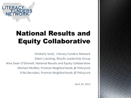 National Results and Equity Collaborative