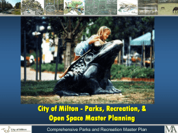 Park and Recreation Facilities Master Planning