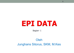 EPI DATA1 - 5946 – Junghans Sitorus, SKM, M.Kes