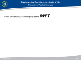 Formatvorlage PowerPoint - Rheinische Fachhochschule Köln