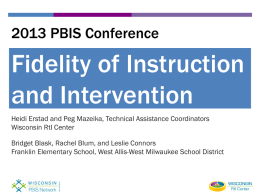 PowerPoint - Wisconsin PBIS Network