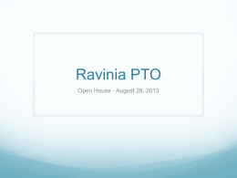 Ravinia PTO - Ravinia School PTO