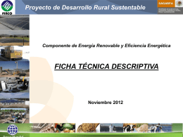 Ficha Tecnica General - Proyecto de Energía Renovable