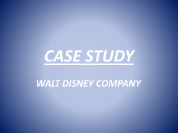 case study walt disney company