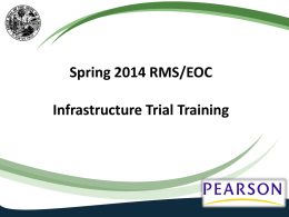 Infrastructure Trial Training PowerPoint