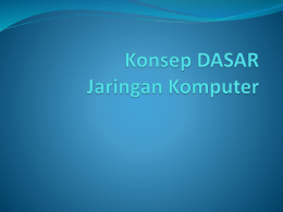 LEssion4 &ndash; Konsep DASARJARINGAN