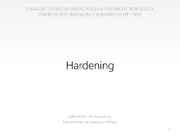 Dia 02 – Hardening