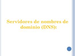 DNS - SERVICIOS DE RED E INTERNET