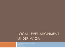 Local Level Alignment PPT