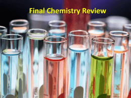 Chem Final Review (Spring)