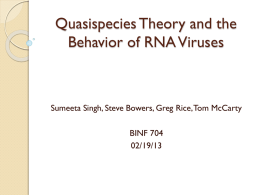 Quasispecies Theory and the Behavior of RNA Viruses_x0013_