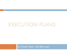 How are execution plans created