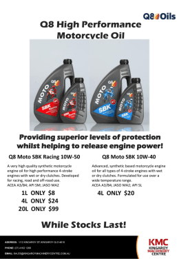 Q8 Motorcycle Oil - Kingaroy Machinery Centre