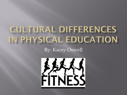 Cultural Differences in Physical Education