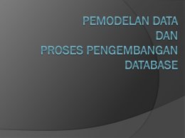SBD-3.Model Data & Proses Pengembangan