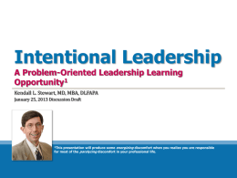 Intentional Leadership - Southern Ohio Medical Center