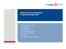 Outils de Communication : Projet Exchange 2007