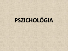 Pszichológia 1
