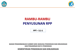 3.1.1 Rambu-Rambu Penyusunan RPP tematik