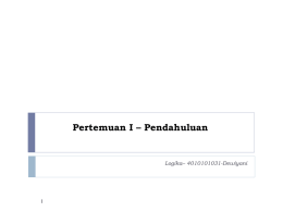 Pertemuan 1 - STIKOM Surabaya OpenCourseWare