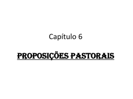 Capítulo 6 -Proposições Pastorais