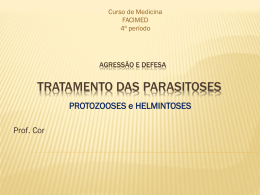 Tratamento das parasitoses intestinais