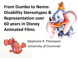 From Dumbo to Nemo: Disability Stereotypes and
