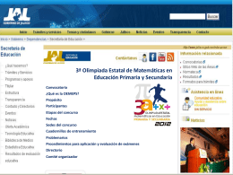 Síntesis OEMEPS Página Web SEJ - Secretaría de Educación Jalisco