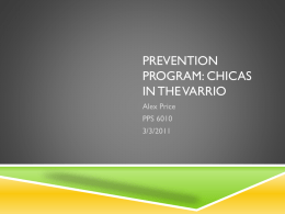 Prevention Program: San Clemente Varrio Chicas