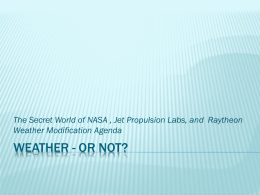 WEATHER - Or Not? - The Story Behind The Story