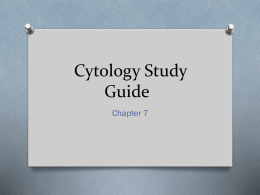 Cytology Study Guide ppt
