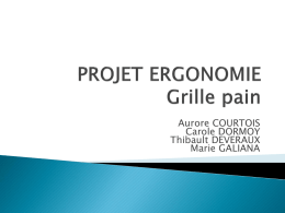 Projet Ergonomie Grille pain