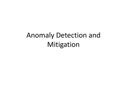 Anomaly Detection and Mitigation