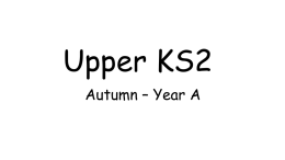 UKS2 Year A Autumn