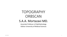 TOPOGRAPHY-ORBSCAN