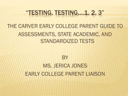 Testing Information - Atlanta Public Schools