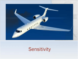 Lecture 28: Sensitivity