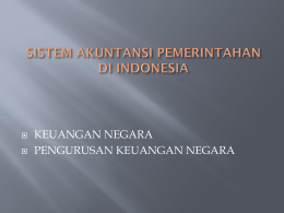 Pengurusan Keuangan Negara dan