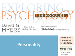 Contemporary Perspectives on Personality