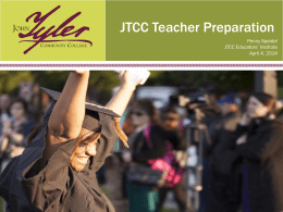 JTCC Teacher Preparation