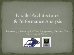 Parallel-Architectures-Performence-Analysis