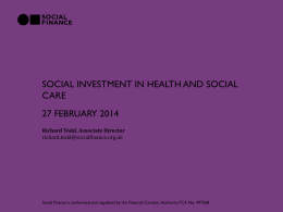 Richard Todd (Social Finance)