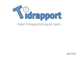 Tidrapport.nu - Sveriges Byggindustrier