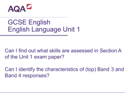 GCSE English-Language Exam Question by