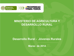 Desarrollo Rural - Jóvenes Rurales