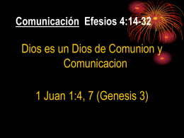Comunicación Efesios 4