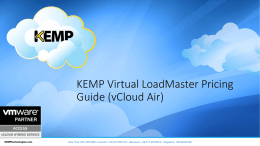 KEMP Technologies VLM for vCloud Air