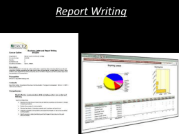 6. How to write a report.
