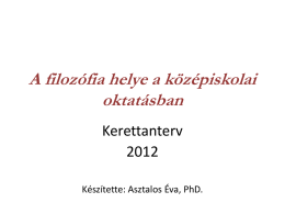 Dr. Asztalos Éva prezentációja